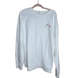 Loverboy Over The Rainbow Sweatshirt Size XL White Summer House